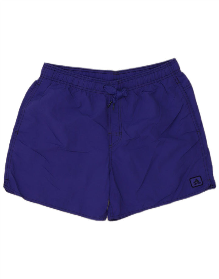 Pantaloncini da bagno Adidas da uomo in poliestere viola medio