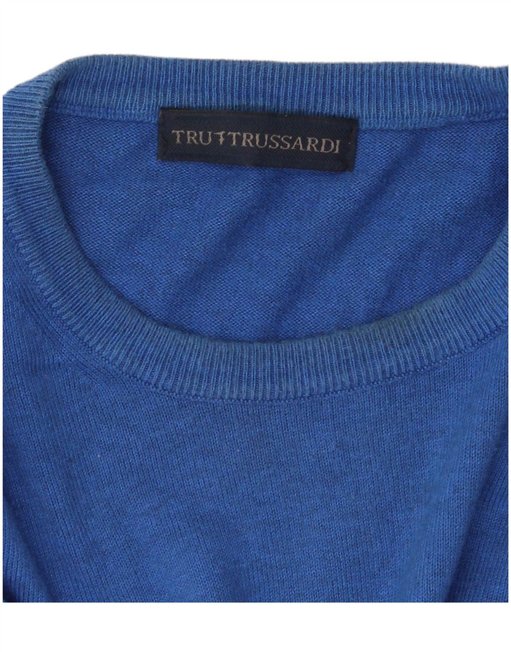 Maglione Maglione Girocollo Uomo Trussardi XL Blu