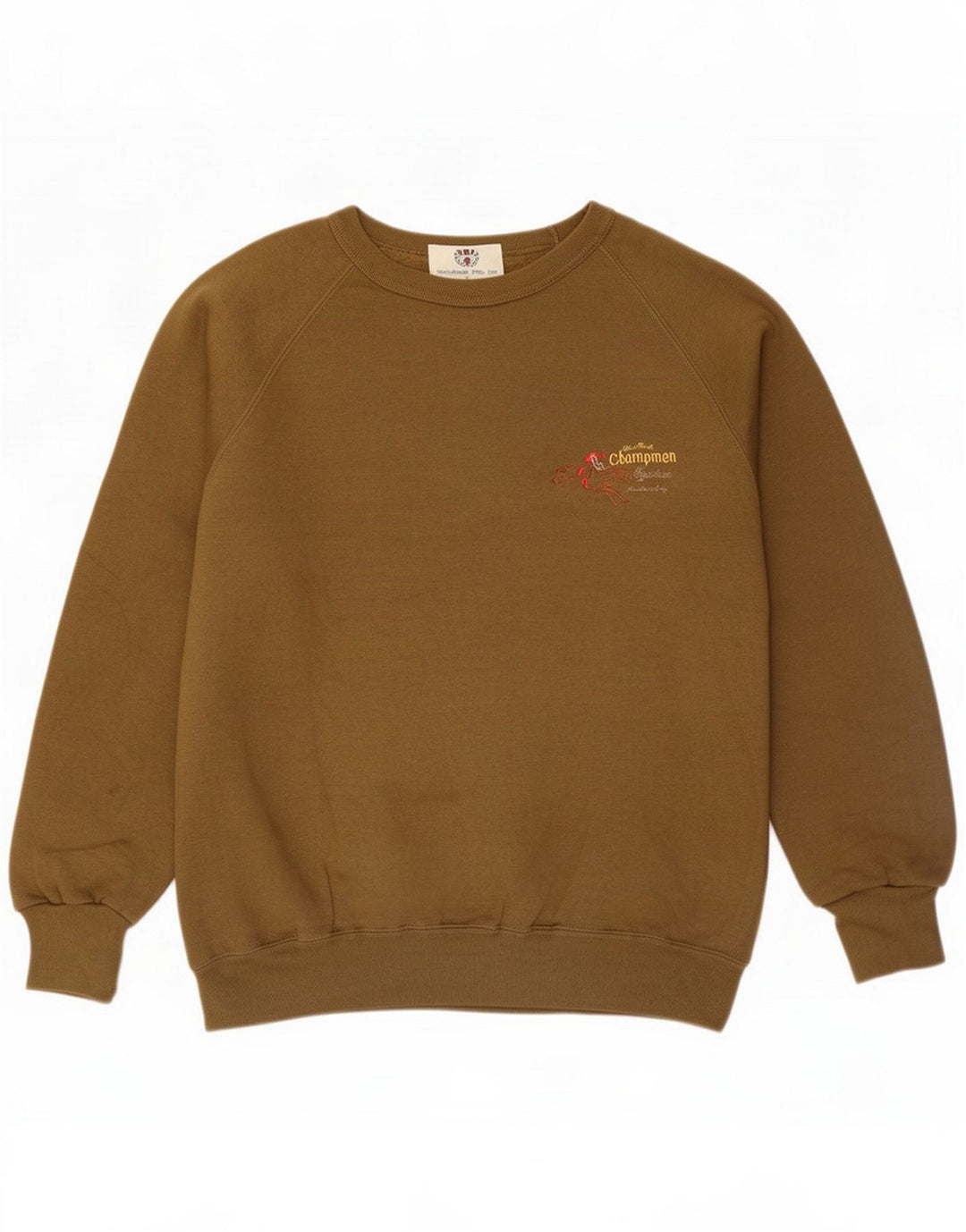 Felpa da uomo vintage maglione grande marrone cotone