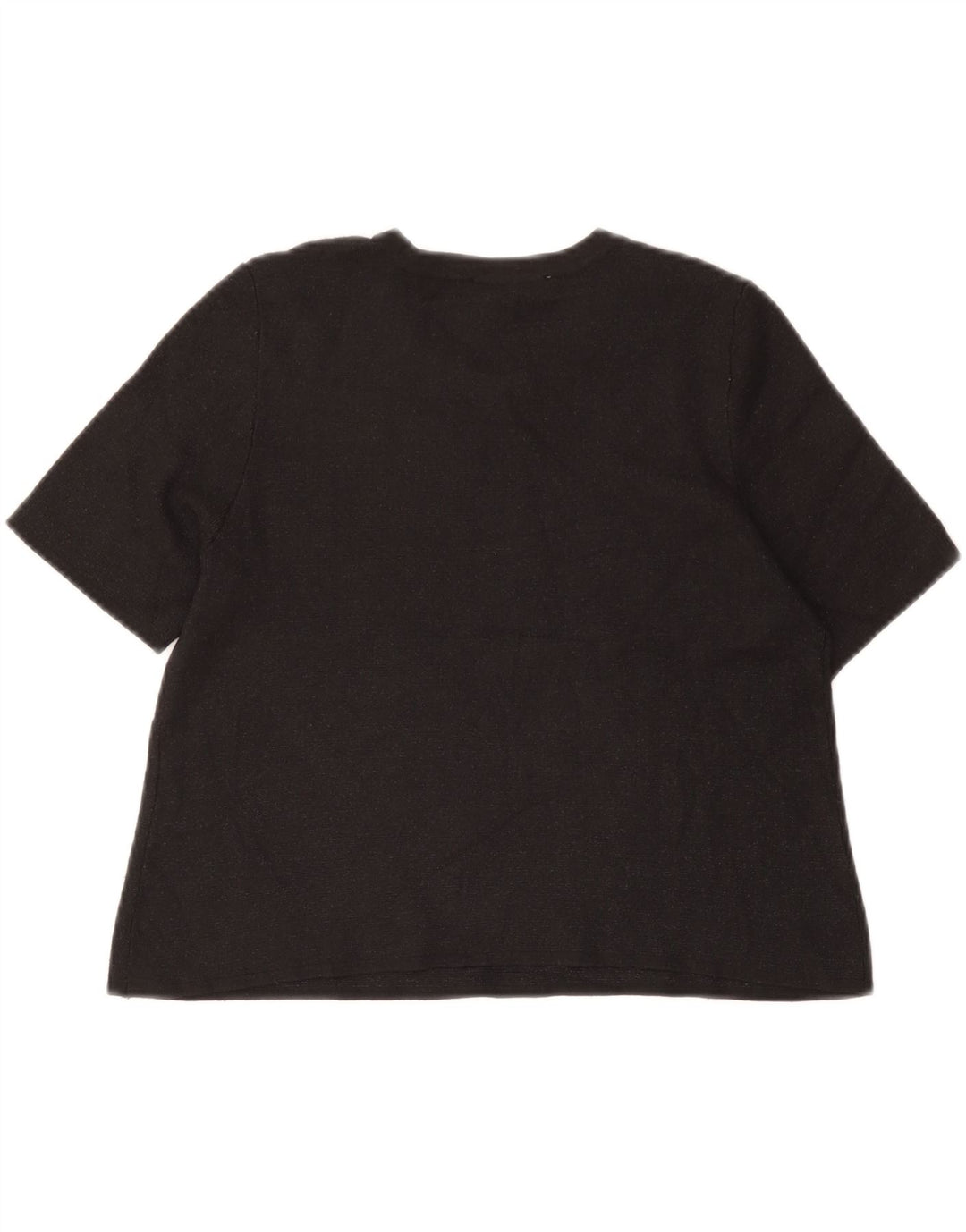 T-shirt corta da donna Zara UK 12 media nera