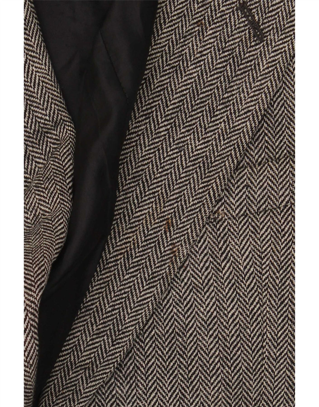 Giacca blazer a 2 bottoni Marks & Spencer da uomo UK 42 grande spina di pesce grigia