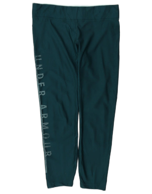 Leggings Capri a compressione da donna Under Armour UK 14 Large Verde