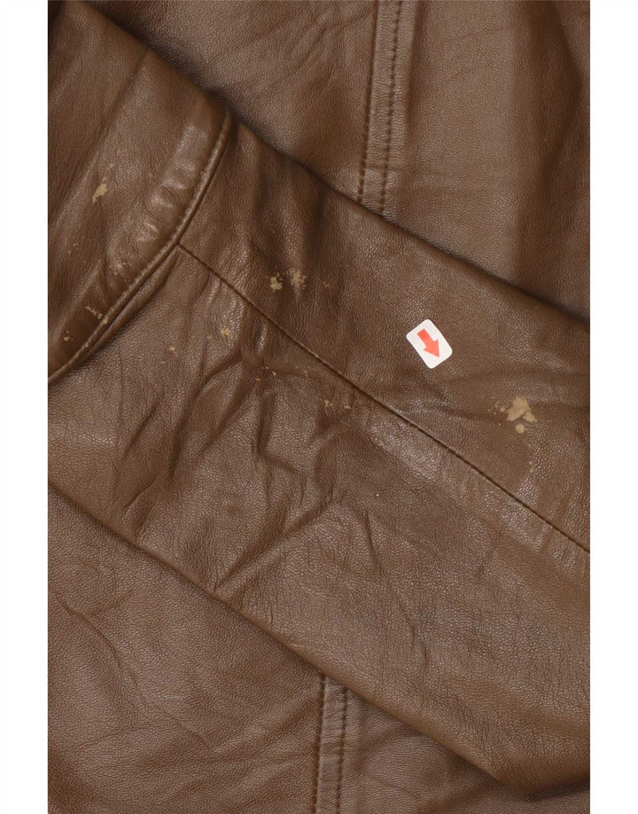 Giacca in pelle da donna MONTANA IT 44 Marrone medio