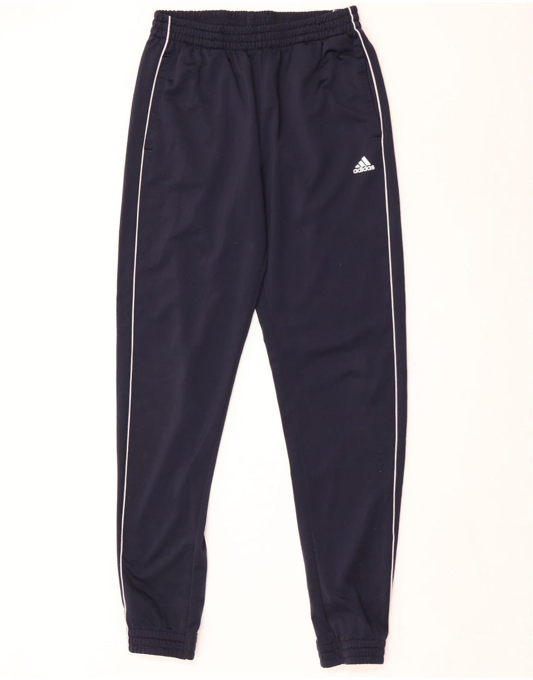 Pantaloni da tuta da ragazzo Adidas Joggers 14-15 anni in poliestere blu navy