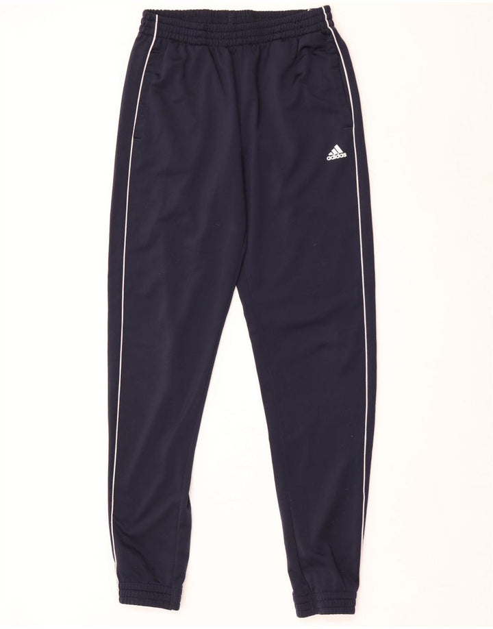 Pantaloni da tuta da ragazzo Adidas Joggers 14-15 anni in poliestere blu navy