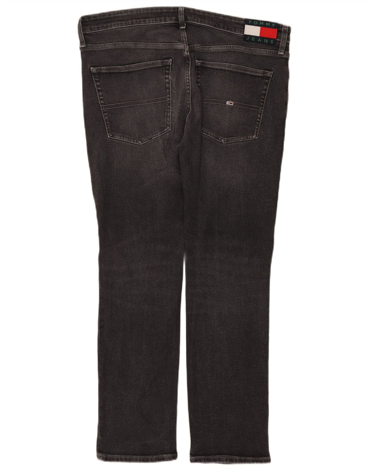 Jeans slim da uomo Tommy Hilfiger W38 L32 cotone grigio