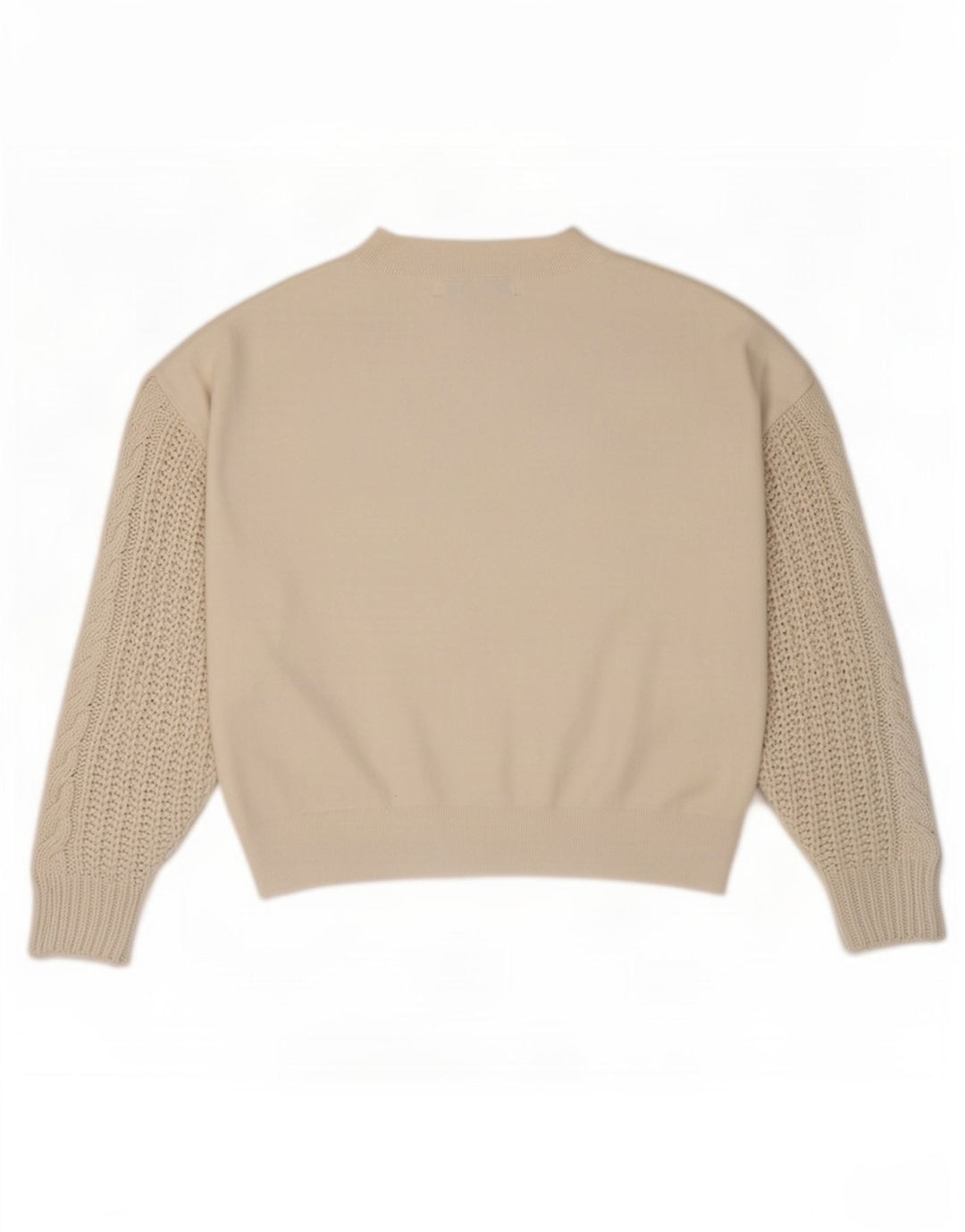 Maglione girocollo oversize da donna Zara UK 10 piccolo bianco