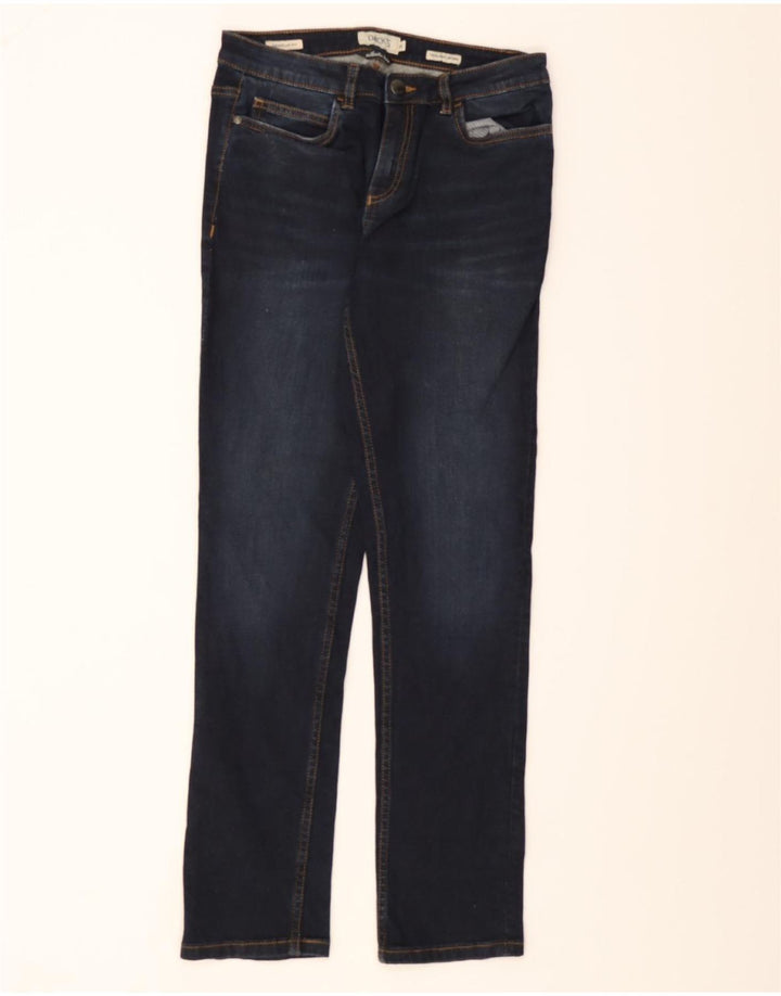 DACK'S Womens Regular Fit Straight Jeans IT 44 Medium W28 L30 Navy Blue Vintage Dack's and Second-Hand Dack's from Messina Hembry 