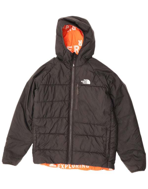 Giacca imbottita reversibile con cappuccio The North Face da ragazzo 14-15 anni XL nera