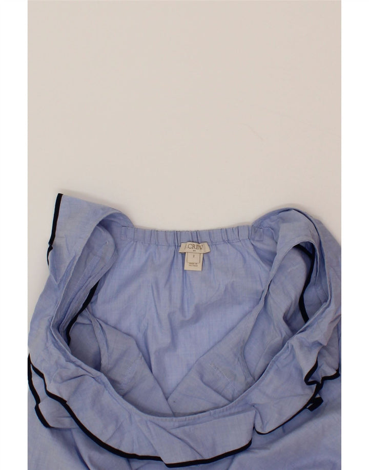 J. CREW Womens Sleeveless Blouse Top US 2 XS Blue Cotton Vintage J. Crew and Second-Hand J. Crew from Messina Hembry 