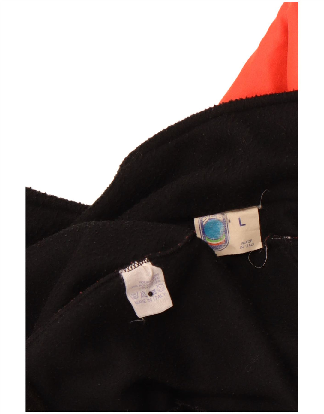 Giubbotto bomber da uomo VINTAGE UK 40 Large Arancione Colourblock Poliestere