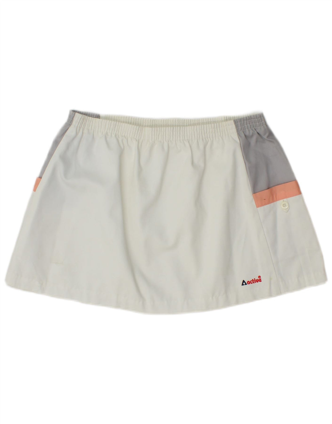 Mini gonna da tennis da donna Active EU 44 XL W32 Poliestere color block bianco