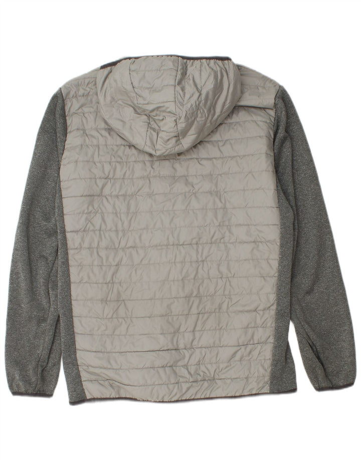 Giacca imbottita con cappuccio da uomo Jack & Jones UK 38 Colorblock grigio medio