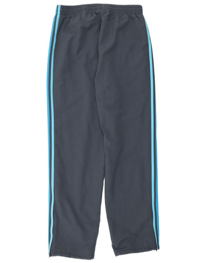 Pantaloni da tuta da uomo Adidas sportivi in poliestere grigio medio