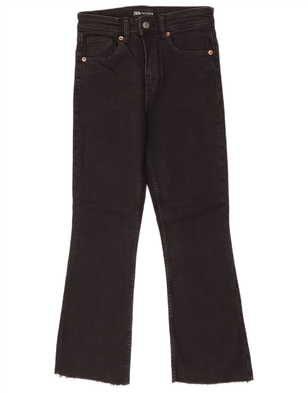 Jeans Bootcut da donna Zara EU 36 XS W26 L25 Nero