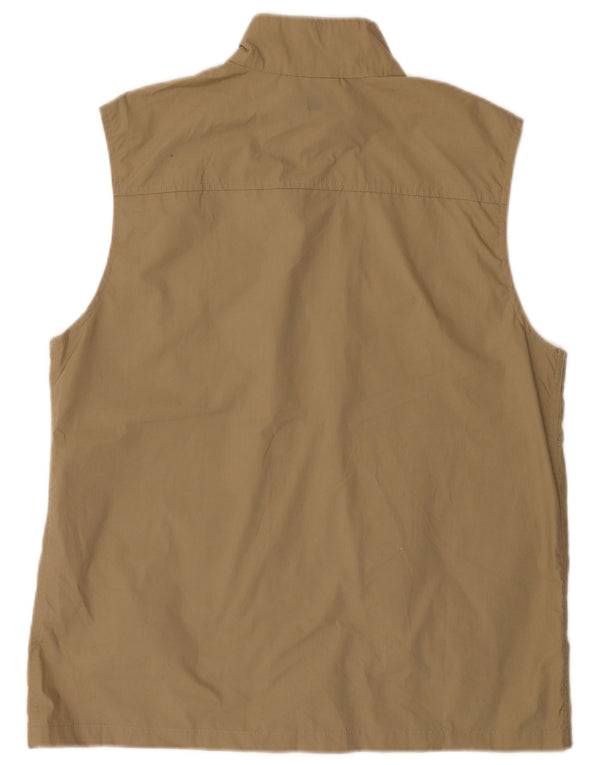 Gilet pratico da uomo Mountain Warehouse UK 40 Large Beige Poliestere