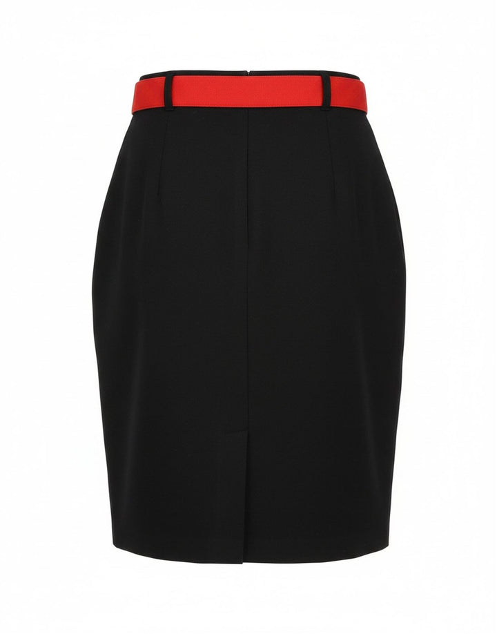 Gonna a tubino da donna Betty Barclay UK 12 media W28 poliestere nero