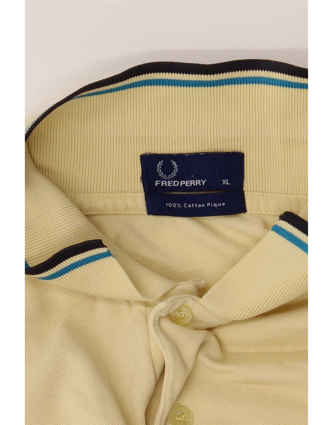 Polo da uomo Fred Perry XL in cotone a righe gialle