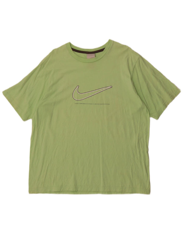 T-shirt grafica da uomo Nike Top UK 45/47 XL cotone verde