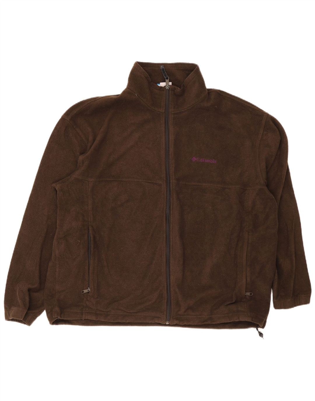 Giacca in pile da uomo Columbia UK 44 2XL Poliestere marrone