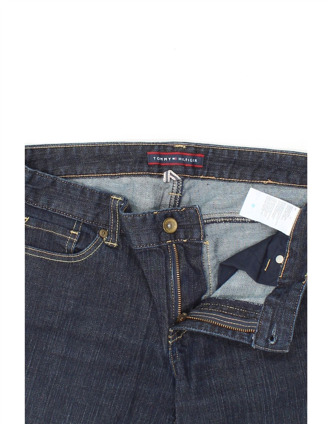 TOMMY HILFIGER Womens Slim Jeans US 8 Medium W30 L30  Navy Blue Cotton Vintage Tommy Hilfiger and Second-Hand Tommy Hilfiger from Messina Hembry 