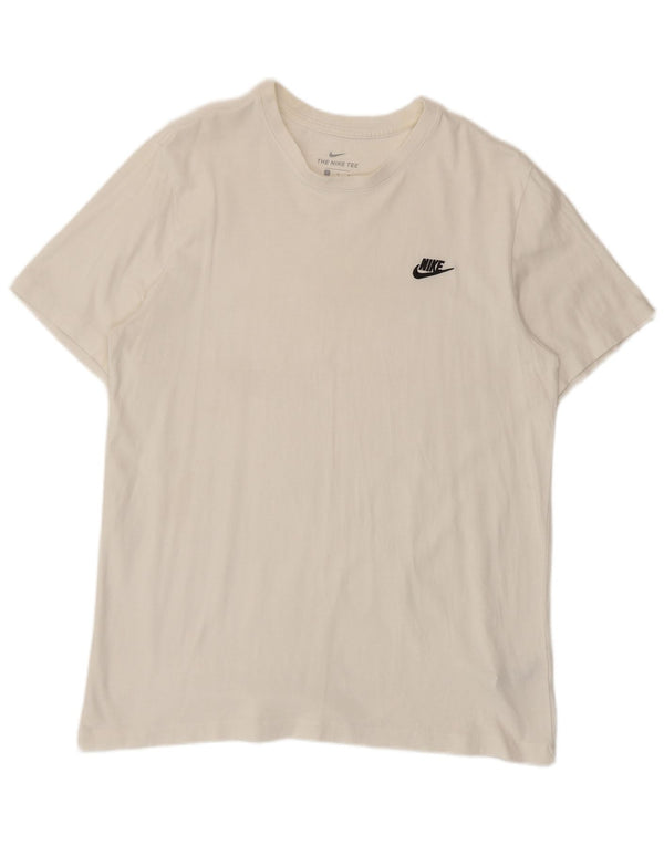 T-shirt da uomo Nike Top grande in cotone bianco