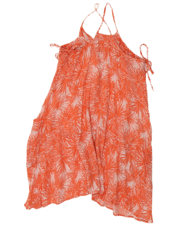 Abito da donna asimmetrico con scollo all'americana Whistles UK 12 Arancione medio floreale