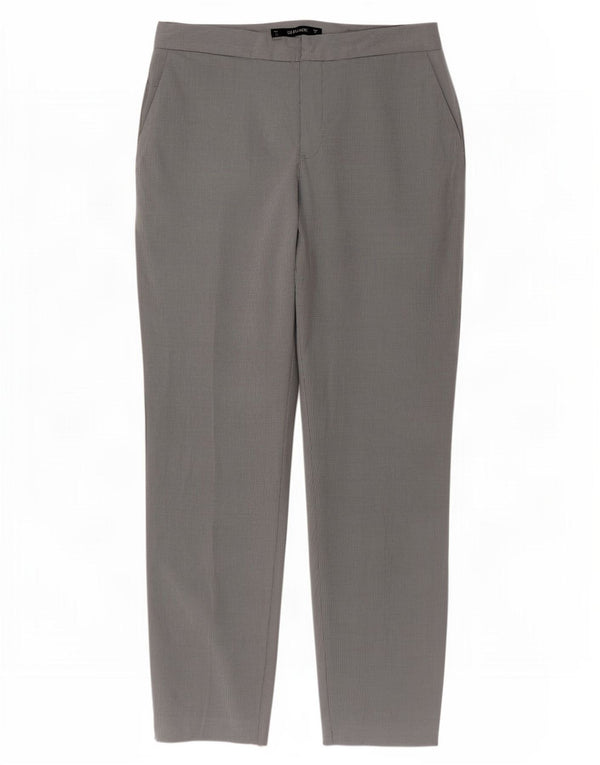 Pantaloni chino slim da donna Zara EU 36 Small W26 L27 poliestere grigio