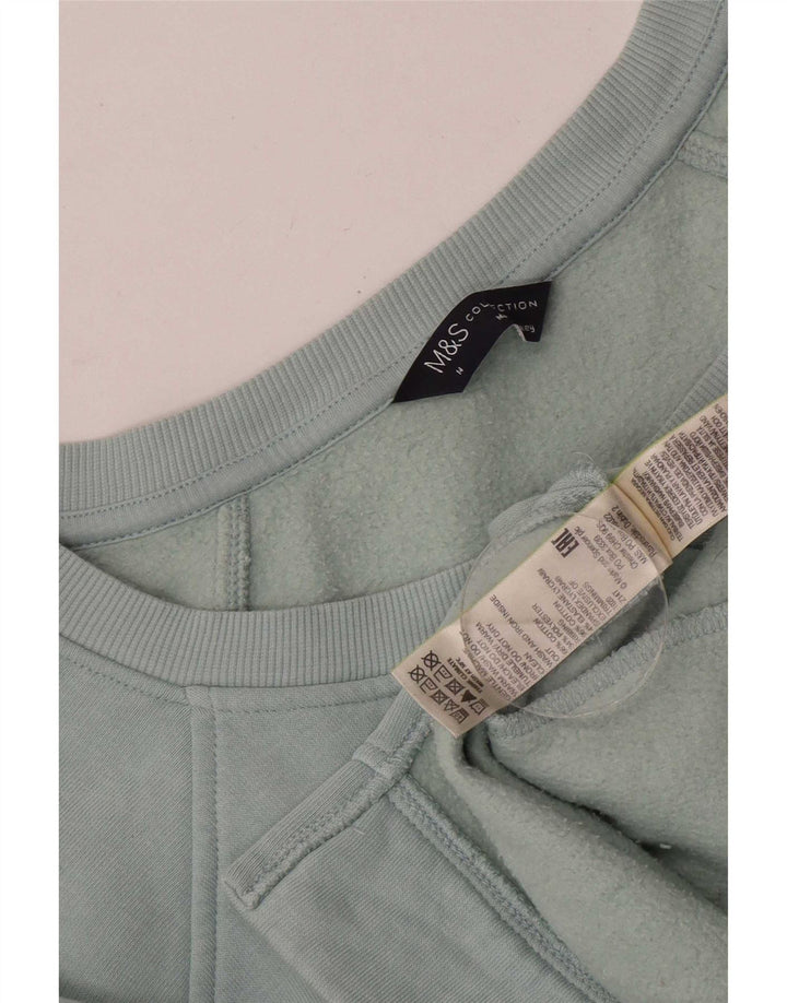 Felpa lunga da donna Marks & Spencer UK 14 Cotone blu medio