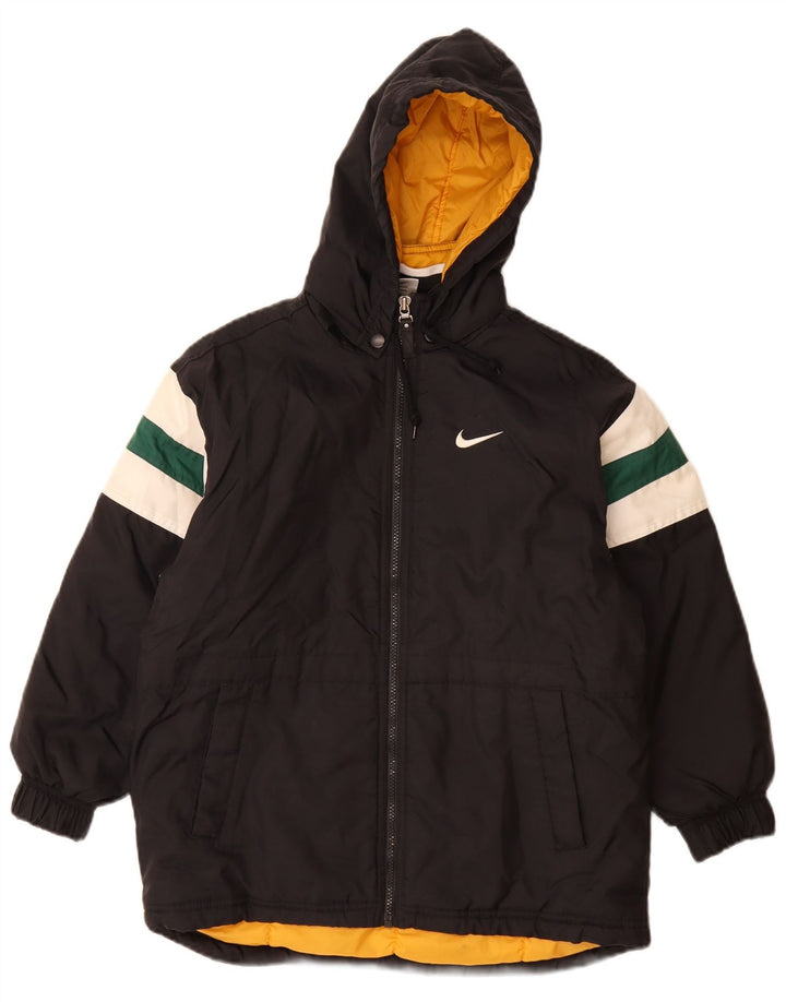 Giacca imbottita con grafica oversize Nike da ragazzo 9-10 anni media nera
