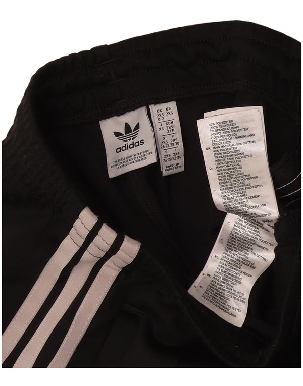 Pantaloni della tuta da donna Adidas UK 0/2 2XS cotone nero