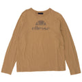 Top grafico da donna Ellesse manica lunga UK 16 grande marrone