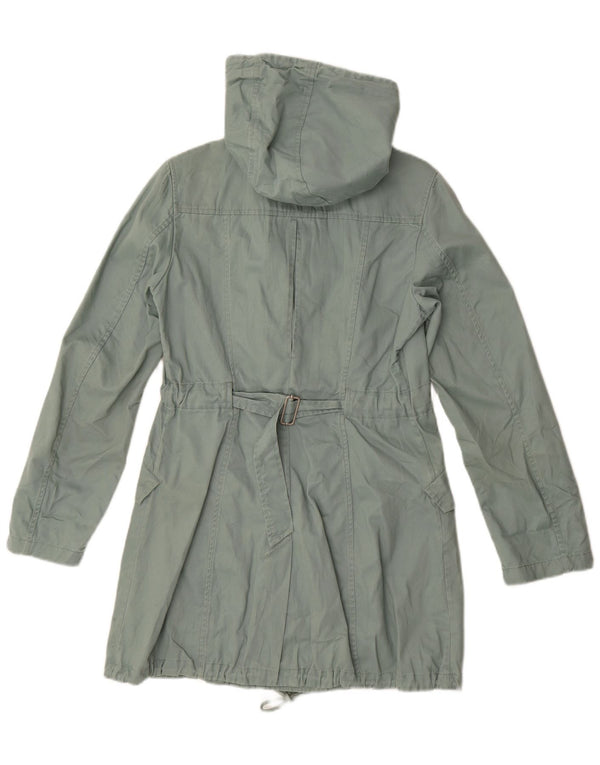 Parka Donna Benetton con cappuccio IT 42 Verde Medio Cotone