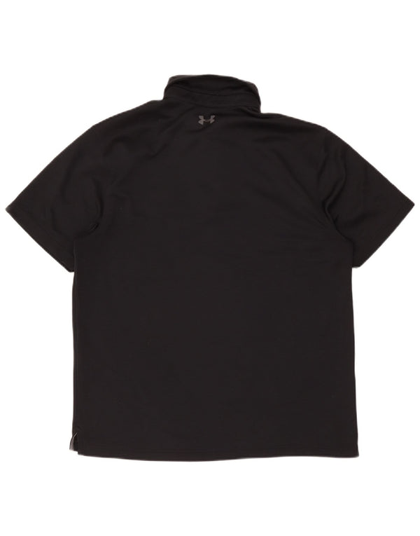 Polo da uomo Under Armour grande nera in poliestere