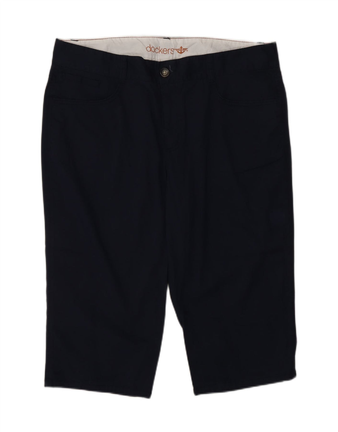 Bermuda da donna DOCKERS US 14 XL W34 cotone blu navy