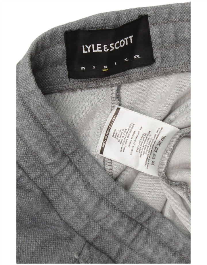 Lyle & Scott Pantaloni da tuta da uomo Joggers Cotone grigio medio