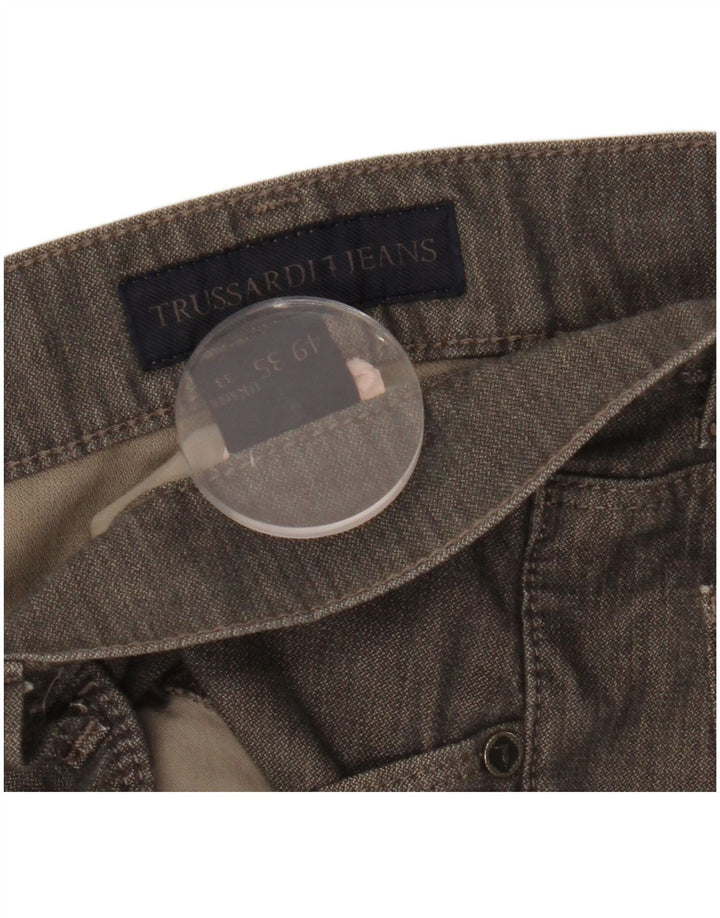 Pantaloni Casual Dritti Uomo Trussardi W33 L31 Grigi