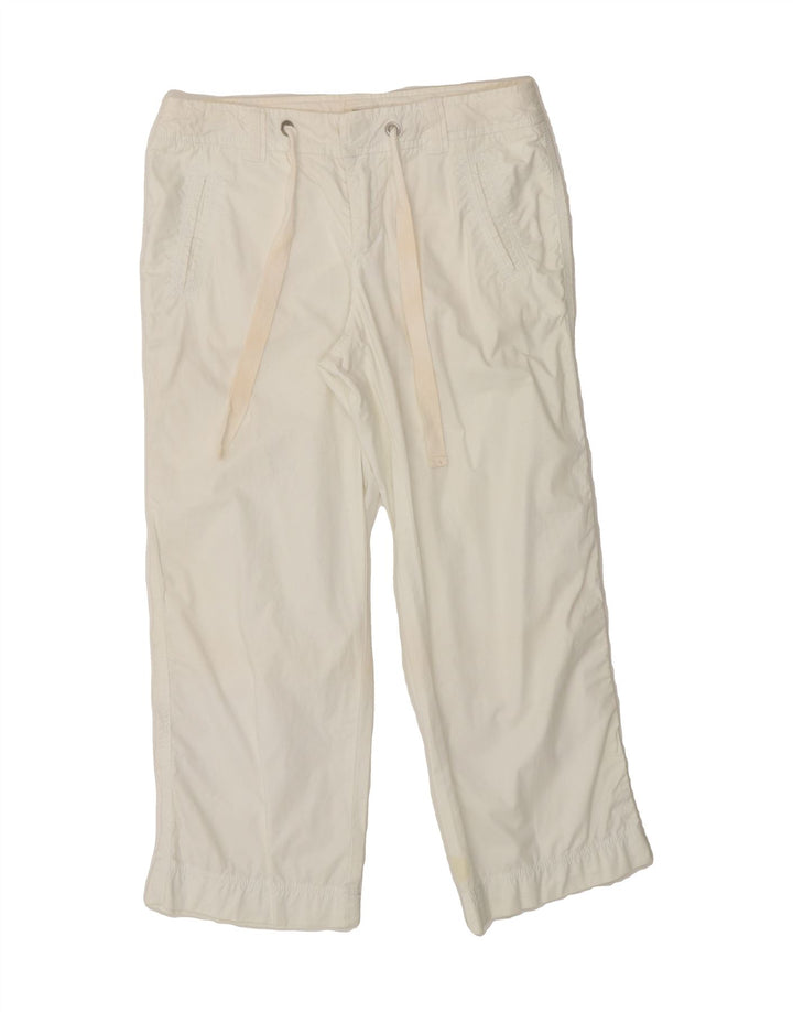 ESPRIT Womens Straight Capri Trousers W28 L23 White Cotton Vintage Esprit and Second-Hand Esprit from Messina Hembry 