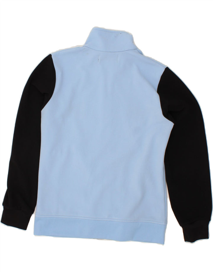 KAPPA Womens Tracksuit Top Jacket UK 14 Medium Blue Colourblock Polyester Vintage Kappa and Second-Hand Kappa from Messina Hembry 