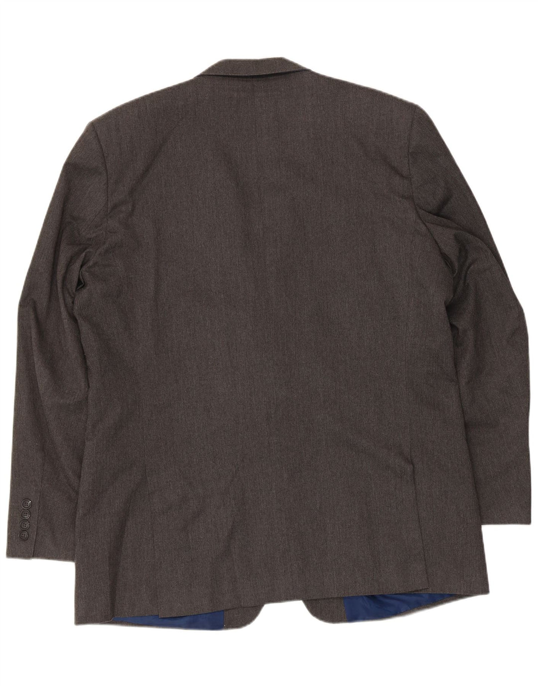 MARKS & SPENCER Giacca blazer da uomo vestibilità regolare a 2 bottoni UK 46 XL Grigio