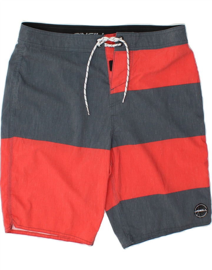 O'NEILL Mens Swimming Shorts Medium  Red Colourblock Cotton Vintage O'Neill and Second-Hand O'Neill from Messina Hembry 