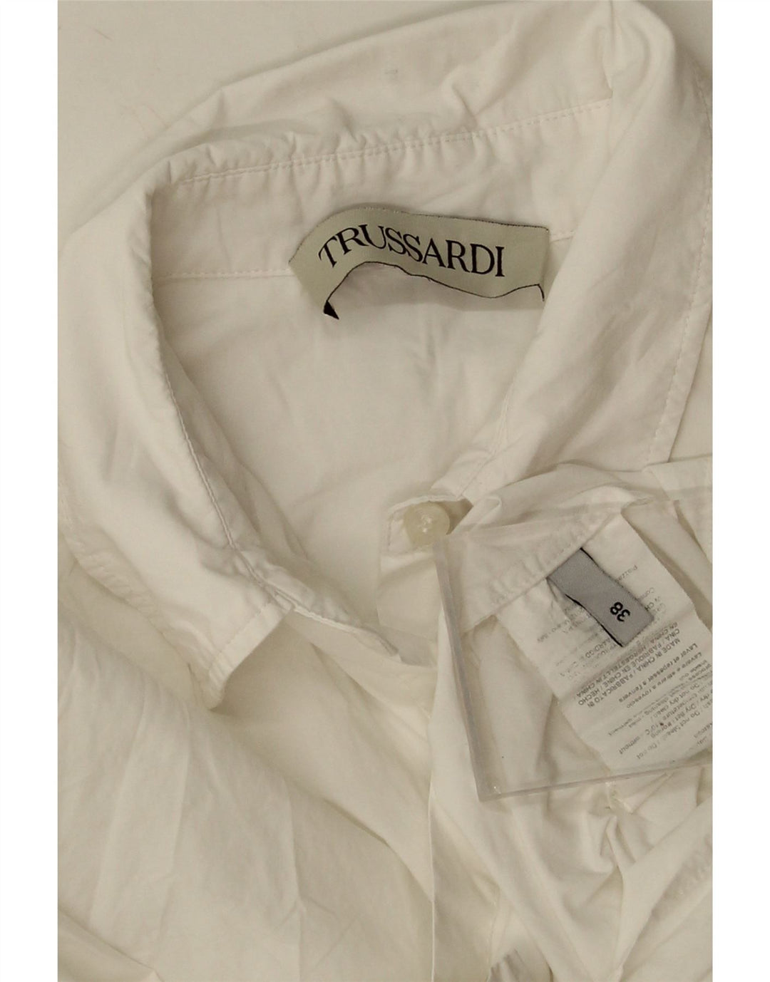 Camicia Oversize Donna Trussardi IT 38 XS Cotone Bianco