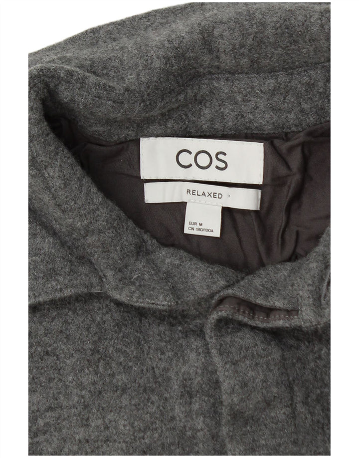 Camicia in flanella da boscaiolo dalla vestibilità rilassata Cos da donna UK 14 Grigio medio
