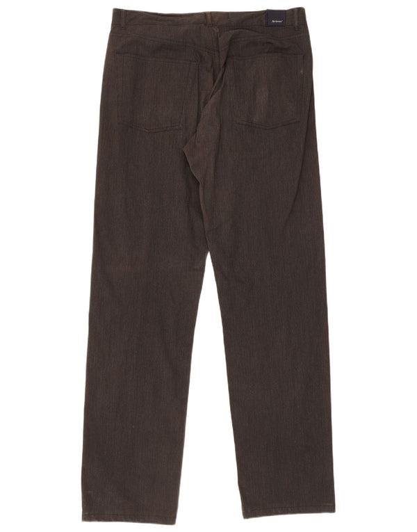 Pantaloni chino dritti da uomo Avirex W33 L33 cotone nero