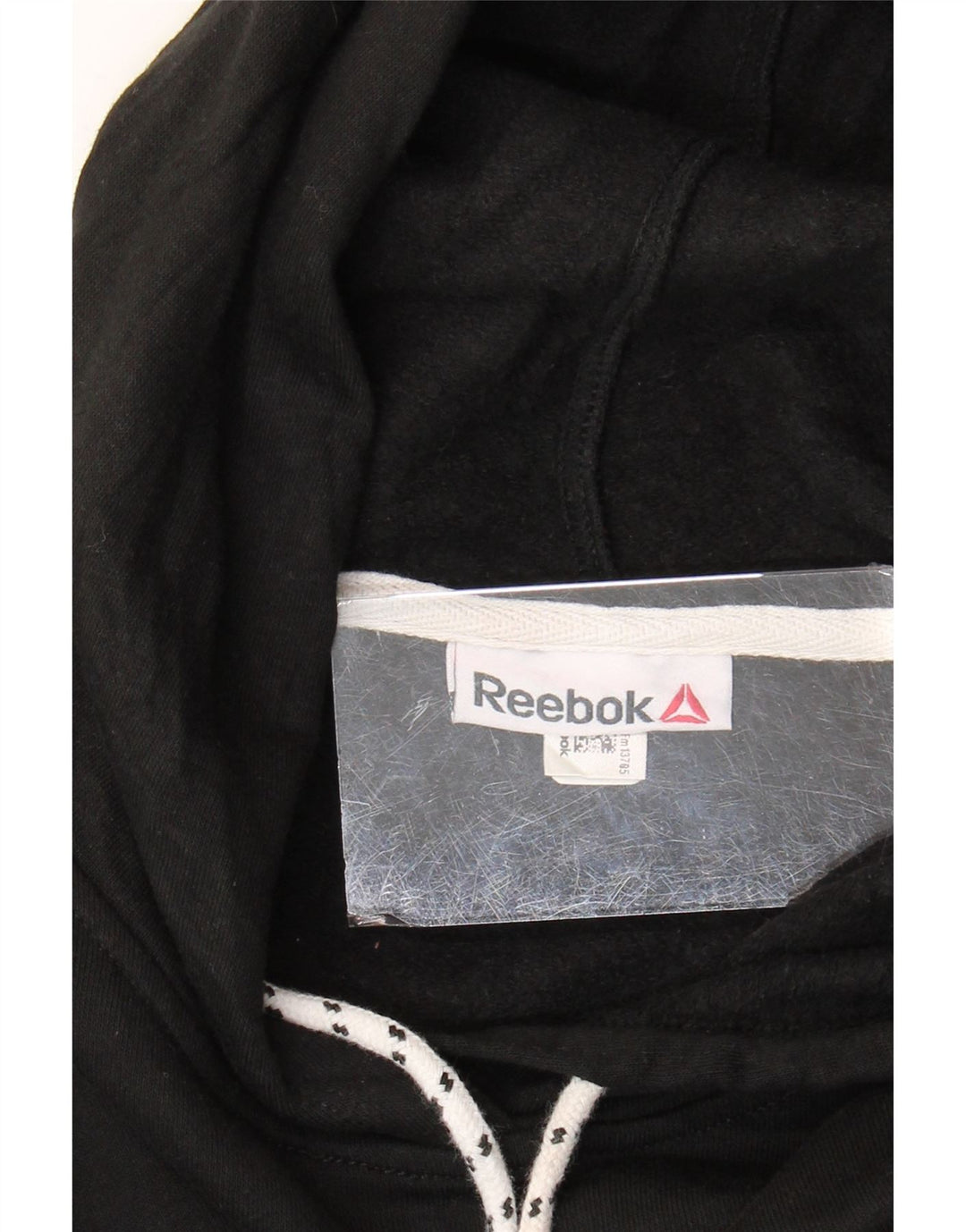Maglione con cappuccio oversize grafico Reebok da donna UK 16 Large Nero