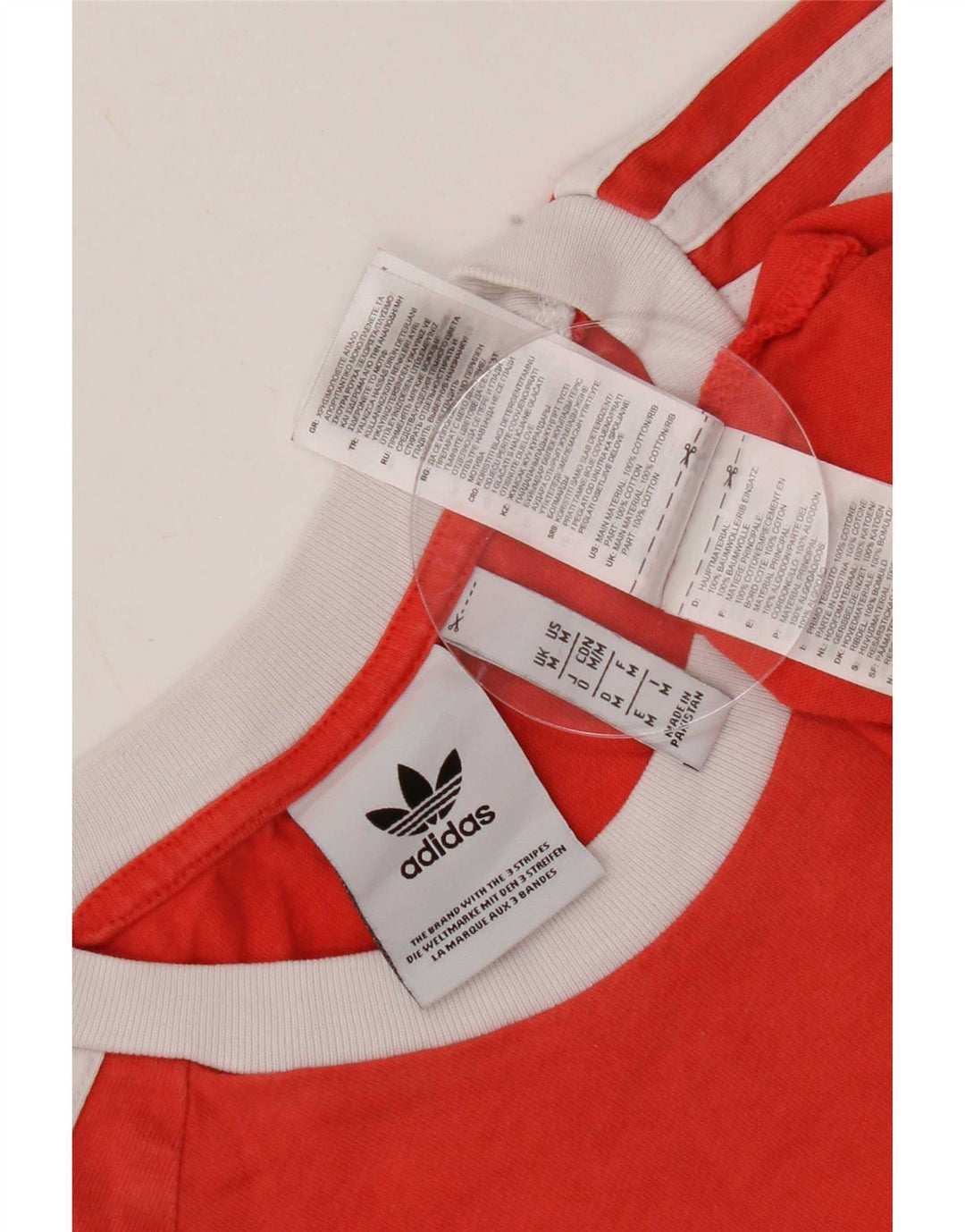 T-shirt da uomo Adidas Top rossa media in cotone