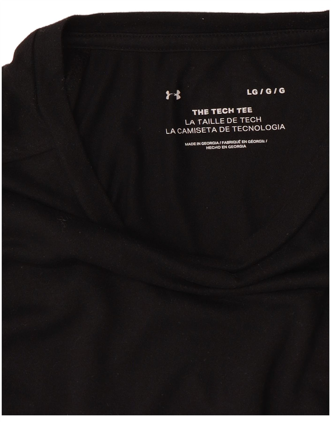 T-shirt da uomo Under Armour grande nera