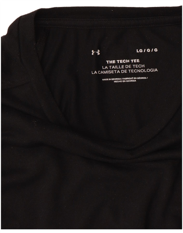 T-shirt da uomo Under Armour grande nera