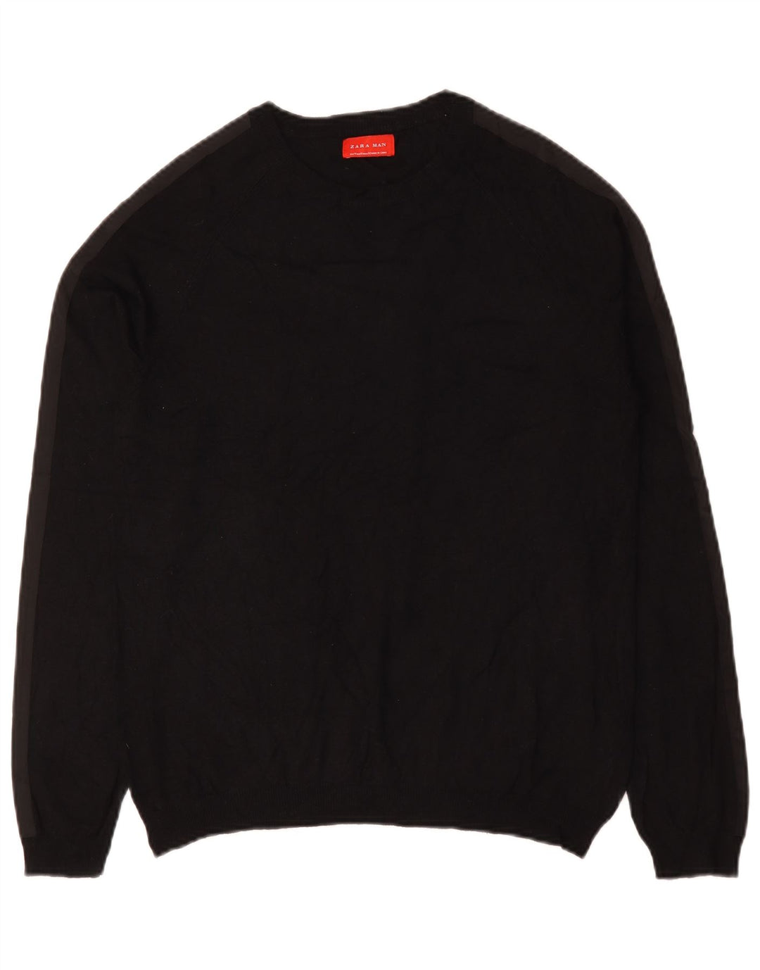 Maglione maglione girocollo da uomo Zara nero medio