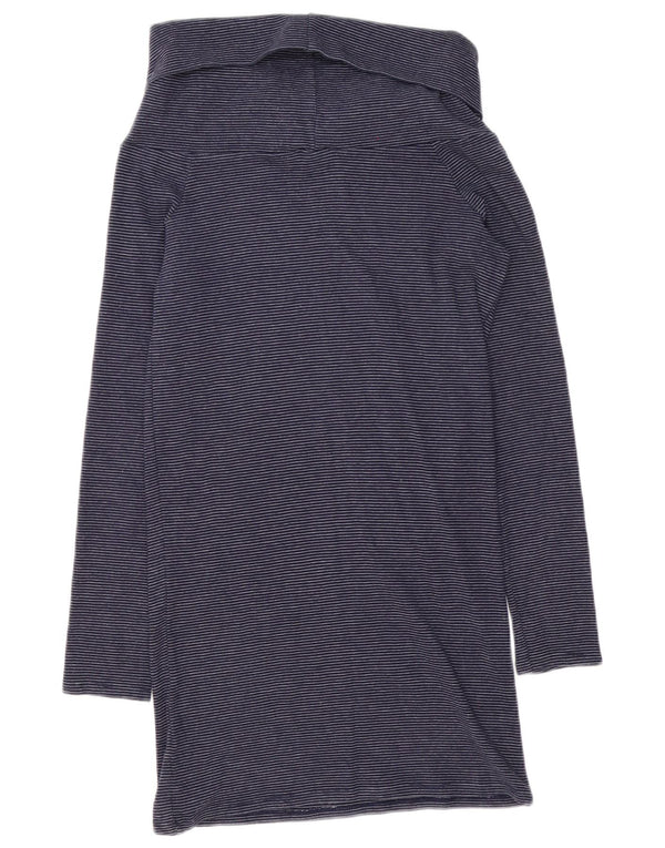 Abito T-shirt Trafaluc da donna Zara UK 16 grande gessato blu navy